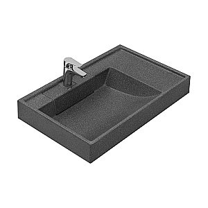 Раковина на стиральную машину Акватон Рейн 80 1A72113KRW210 графит купить в интернет-магазине Sanbest