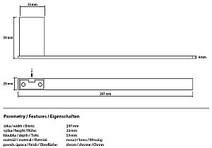 Полотенцедержатель Bemeta Via 135004043 купить в интернет-магазине сантехники Sanbest