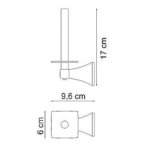 Держатель туалетной бумаги WasserKRAFT Wern K-2597 купить в интернет-магазине сантехники Sanbest