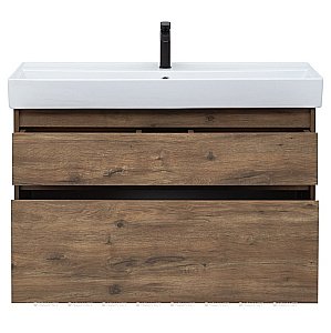Тумба с раковиной Aquanet Nova Lite 249957 100 дуб рустикальный для ванной в интернет-магазине Sanbest
