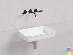 Раковина врезная снизу столешницы Salini MAREA 09 1802209MF 54,5 из искусственного камня S-Stone, матовая, цвет по RAL полностью купить в интернет-магазине Sanbest