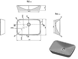 Раковина Ravak CERAMIC R XJX01160002 купить в интернет-магазине Sanbest