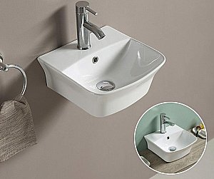 Раковина Ceramalux N 33,5 78369 белая купить в интернет-магазине Sanbest