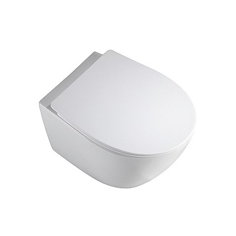 Унитаз подвесной Orange C07-150w смыв торнадо, безободковый, с крышкой микролифт купить в интернет-магазине Sanbest