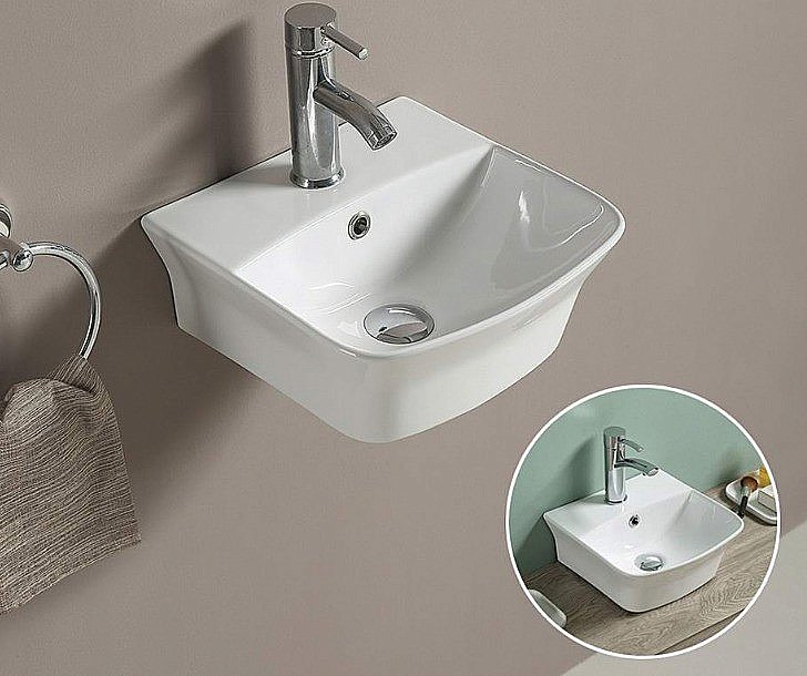 Раковина Ceramalux N 33,5 78369 белая купить в интернет-магазине Sanbest