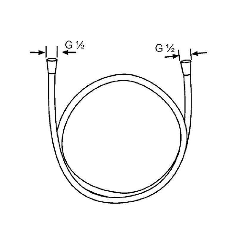 Душевой шланг Kludi Logo 610570500 купить в интернет-магазине сантехники Sanbest