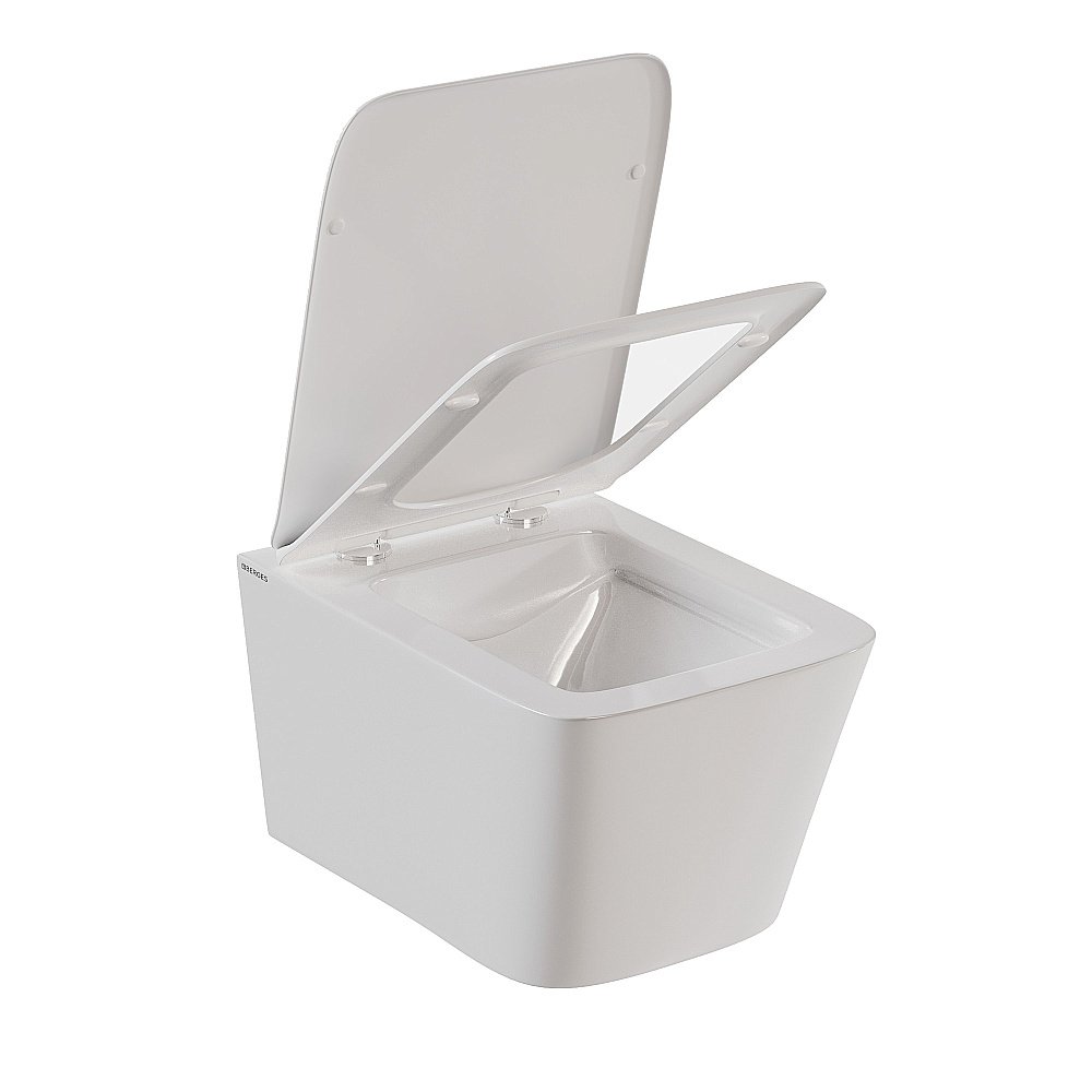 Унитаз подвесной BERGES Sigma 082254 безободковый, с крышкой микролифт купить в интернет-магазине Sanbest