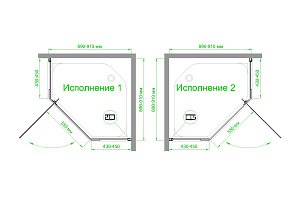 Душевой уголок Royal Bath TR RB90TR-C-BL 90х90 матовое стекло/профиль черный купить в интернет-магазине Sanbest