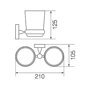 Стакан Veragio Stanford VR.STD-7742.BR купить в интернет-магазине сантехники Sanbest