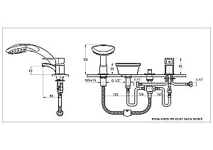 Смеситель для ванны GPD ATROS MAK66 купить в интернет-магазине сантехники Sanbest