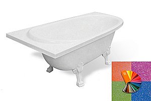 Ванна Эстет Венеция 170x80 цвет по RAL c блестками купить в интернет-магазине Sanbest