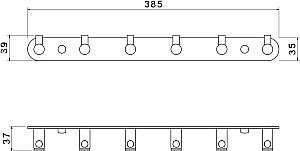 Крючок Aquatek Европа AQ4124MB черный матовый купить в интернет-магазине сантехники Sanbest