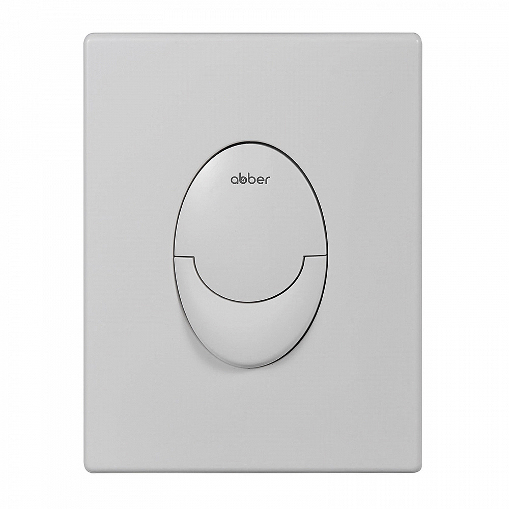 Кнопка для инсталляции Abber AC0125MW белая матовая купить в интернет-магазине сантехники Sanbest