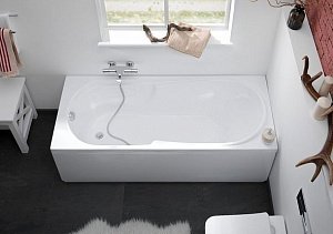 Акриловая ванна Aquanet Hellas 170x70 205497 с к/с8 купить в интернет-магазине Sanbest