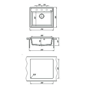 Кухонная мойка Lemark Hanka 570 9910014 бежевая купить в интернет-магазине сантехники Sanbest