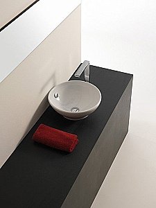 Раковина накладная Artceram Fuori 43 TFL002 01 00 белая купить в интернет-магазине Sanbest