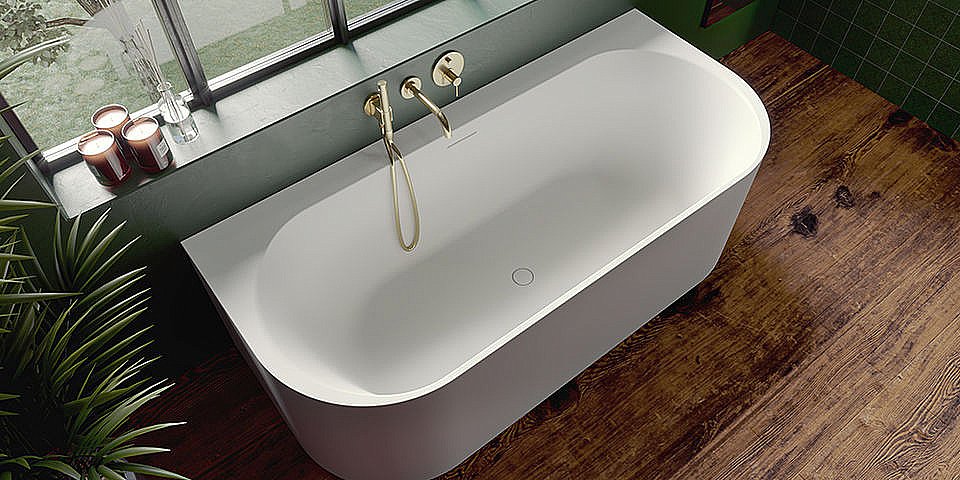 Акриловая ванна Riho Desire Wall Mounted 180x84 B089001105 белая матовая купить в интернет-магазине Sanbest