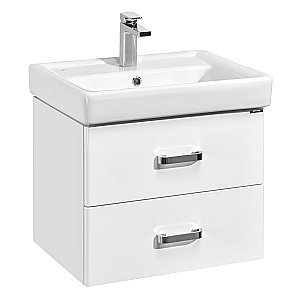 Тумба с раковиной Акватон Америна 60 белая глянцевая для ванной в интернет-магазине Sanbest