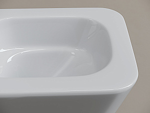 Унитаз подвесной Ceramica Nova Miro CN11003T белый, безободковый, с крышкой микролифт, слив торнадо купить в интернет-магазине Sanbest