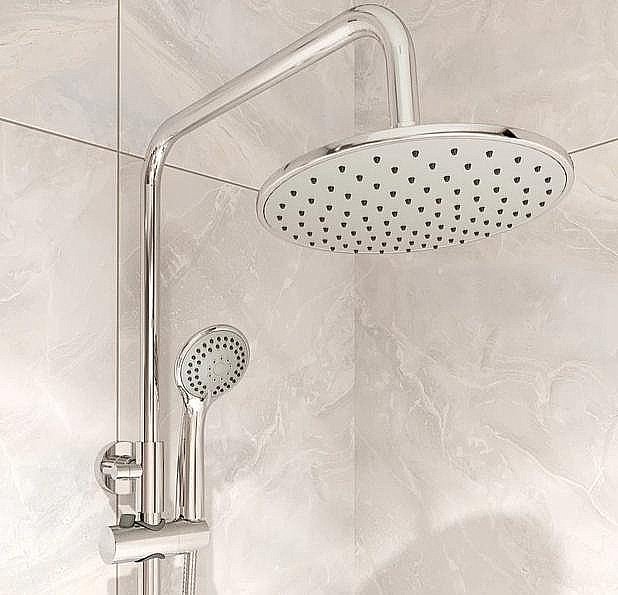 Душевая система Milardo Helic HELSB1FM06 хром купить в интернет-магазине сантехники Sanbest