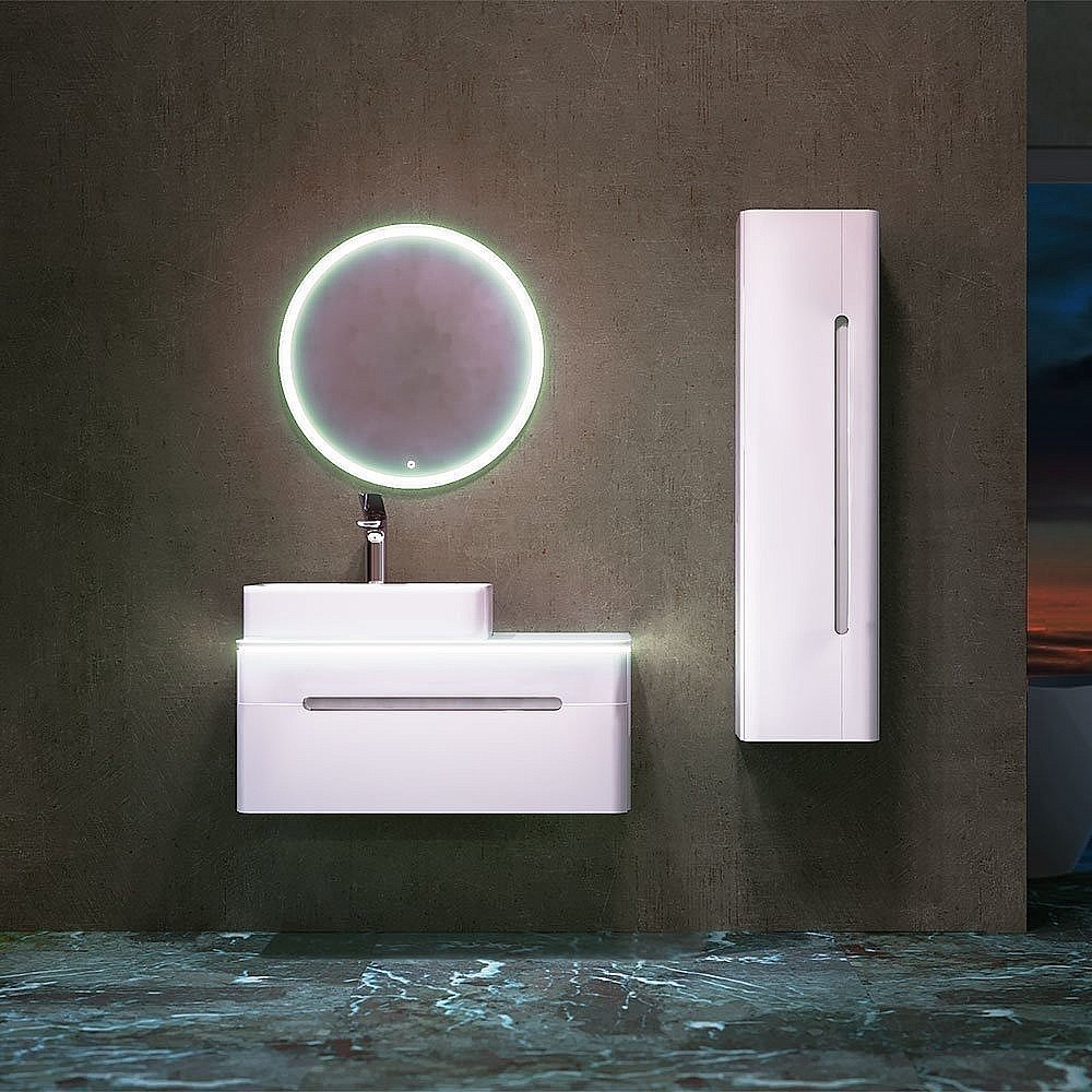 Пенал Jorno Shine 125 для ванной в интернет-магазине сантехники Sanbest