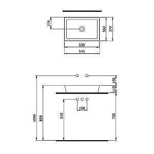 Раковина накладная BERGES Ego SL 181079 55 матовый жасмин купить в интернет-магазине Sanbest