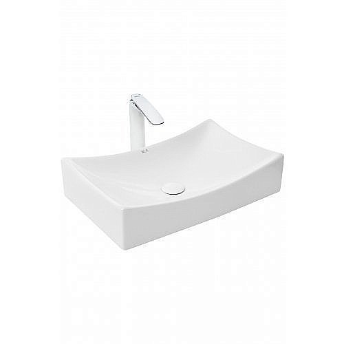 Раковина накладная WeltWasser WW ELBACH 1002 55 белая купить в интернет-магазине Sanbest