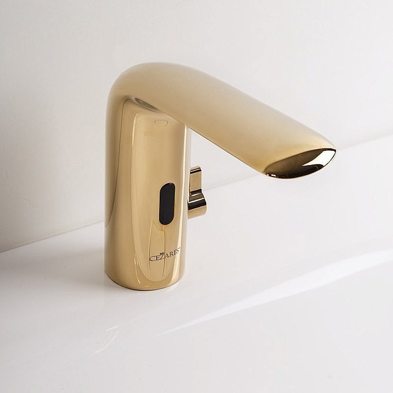 Смеситель для раковины Cezares VAGUE-ELS-03-W0 золото купить в интернет-магазине сантехники Sanbest