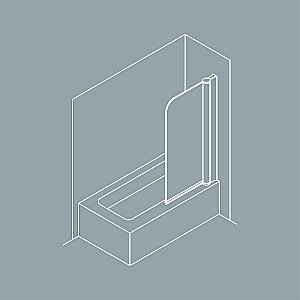 Шторка на ванну Koller Pool Aqua Line MP93 75 прозрачная купить в интернет-магазине Sanbest