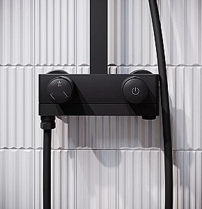 Душевая система Iddis Slide SLIBLBTi06 черный матовый купить в интернет-магазине сантехники Sanbest