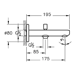 Душевая система VitrA Solid S A49287EXP хром купить в интернет-магазине сантехники Sanbest