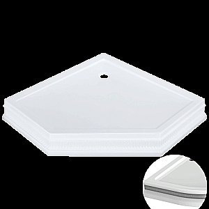 Душевой поддон Migliore DIADEMA 24586 105х105 белый, декор хром купить в интернет-магазине Sanbest