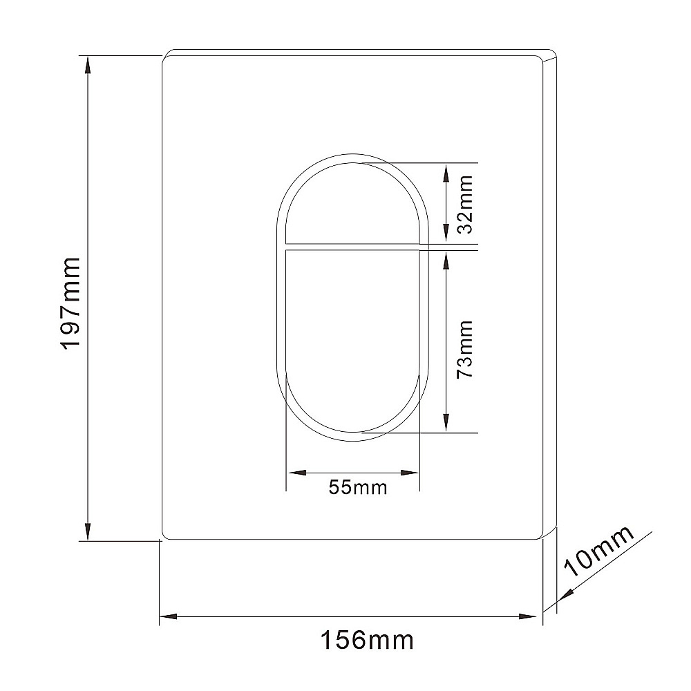 Кнопка для инсталляции Abber AC0124MW никель купить в интернет-магазине сантехники Sanbest