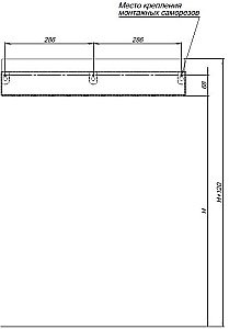 Полка Aquanet Магнум 274182 60 черная матовая купить в интернет-магазине сантехники Sanbest