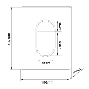 Кнопка для инсталляции Abber AC0124MW никель купить в интернет-магазине сантехники Sanbest