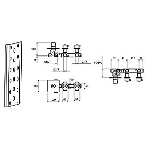 Смеситель для душа Webert Elio EL971402015 купить в интернет-магазине сантехники Sanbest