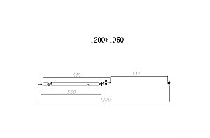 Душевая дверь Vincea Slim-N 120 VDS-4SN120CGB стекло тонированное/профиль черный купить в интернет-магазине Sanbest