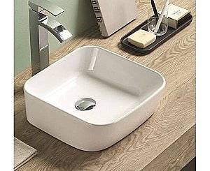 Раковина накладная CeramaLux N 35 78495 белый глянец купить в интернет-магазине Sanbest