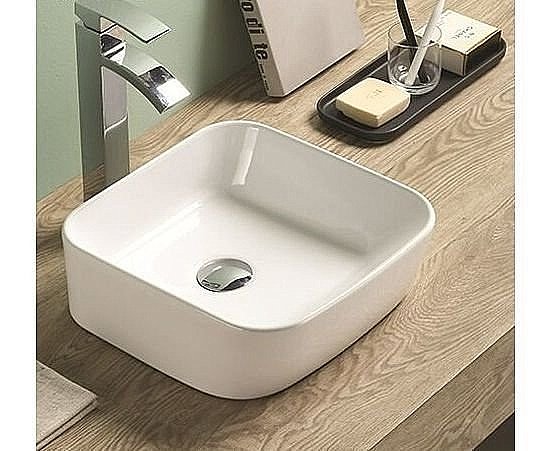 Раковина накладная CeramaLux N 35 78495 белая купить в интернет-магазине Sanbest