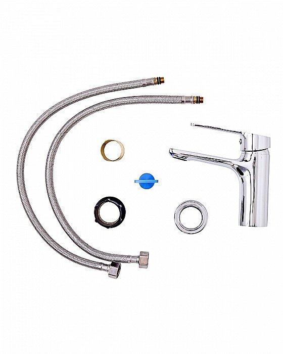 Смеситель для раковины Orange FLAT M12-021cr хром купить в интернет-магазине сантехники Sanbest