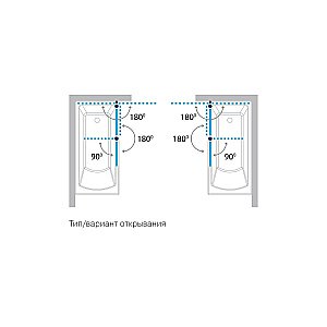 Шторка на ванну Koller Pool Waterfall Line QP95 115 матовая купить в интернет-магазине Sanbest