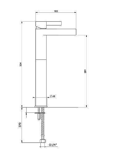 Смеситель для раковины Webert DoReMi DR830402345 купить в интернет-магазине сантехники Sanbest