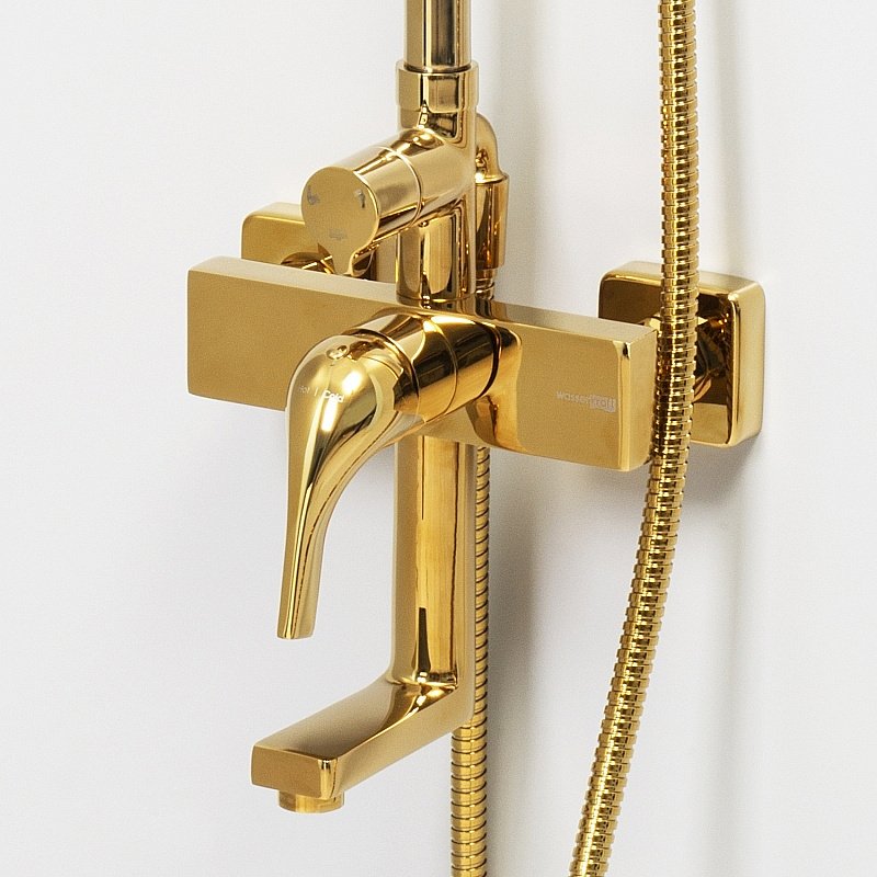 Душевая система WasserKraft Sauer 7100 SET2676 золото купить в интернет-магазине сантехники Sanbest