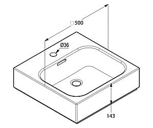Раковина Kludi Plus 49W0543 купить в интернет-магазине Sanbest