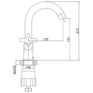 Смеситель для кухни Rossinka RS39-62U купить в интернет-магазине сантехники Sanbest