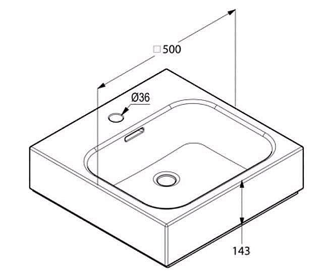 Раковина Kludi Plus 49W0543 купить в интернет-магазине Sanbest