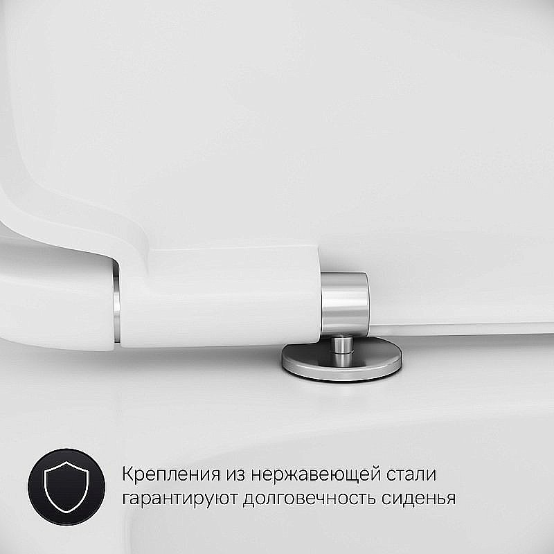 Унитаз-компакт AM.PM Spirit 2.0 C708600WH белый, с бачком, безободковый купить в интернет-магазине Sanbest