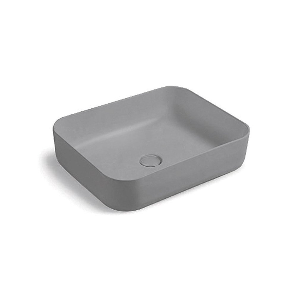 Раковина накладная Vincea 50 VBS-105MG серая матовая купить в интернет-магазине Sanbest