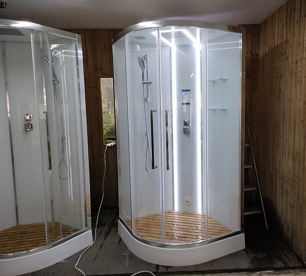 Душевая кабина Acquazzone Alexandra 90S 90х90 с паром купить в интернет-магазине Sanbest