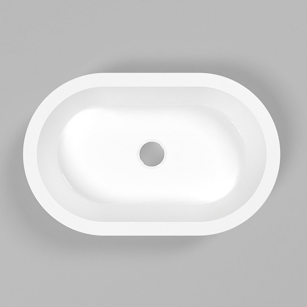 Раковина накладная WhiteCross MALACHITE A 55 0721.055035.100 белая купить в интернет-магазине Sanbest